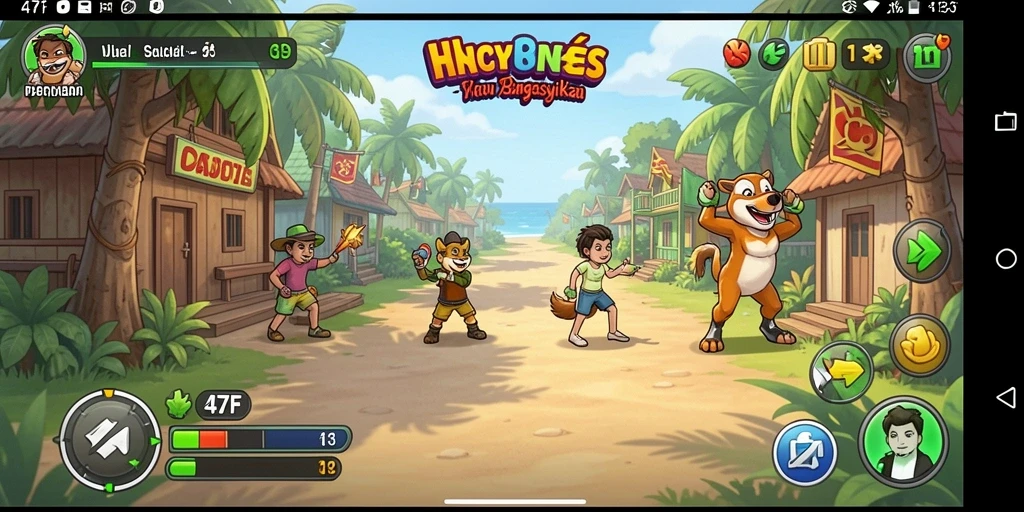 Tampilan gameplay menarik dari 47F yang seru dan mengasyikkan.