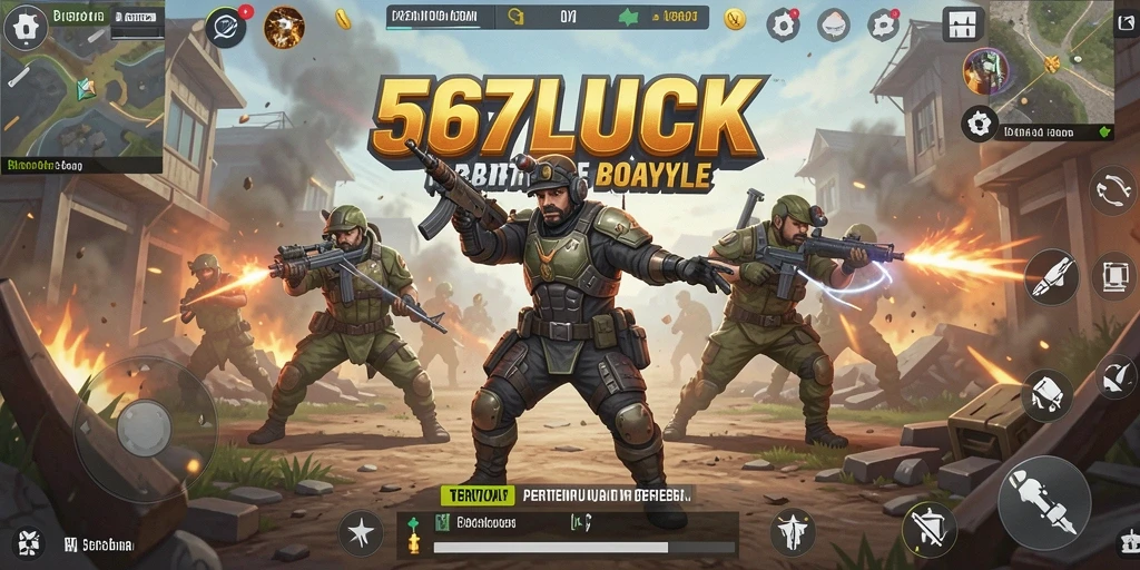 Screenshot gameplay menampilkan pertempuran seru di 567LUCK.