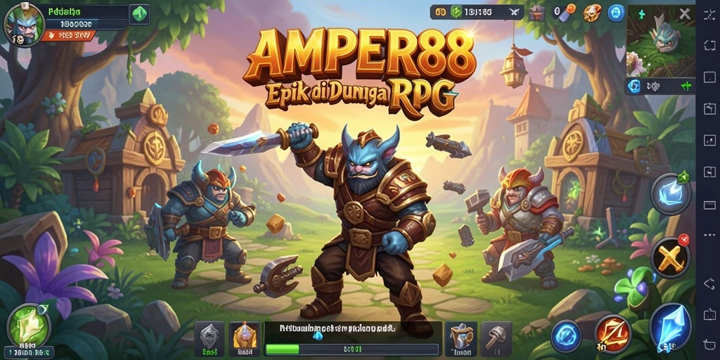 Screenshot utama AMPER88 dengan aksi RPG yang seru dan menegangkan.