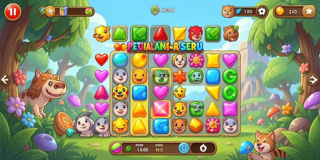 Gameplay seru dan penuh warna dalam API288.