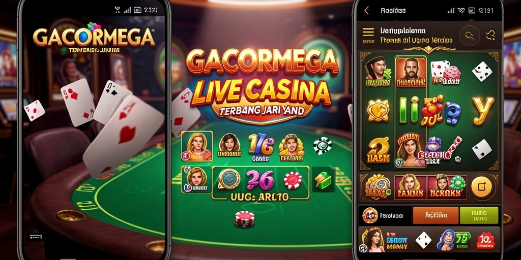 Tampilan menarik dari permainan Live Casino di GACORMEGA.