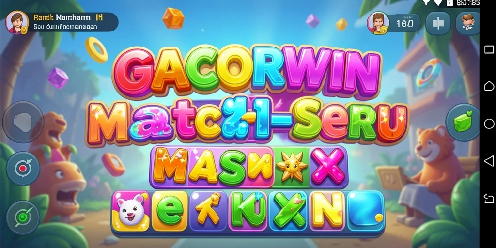 Tangkapan layar gameplay GACORWIN yang penuh warna dan menarik.