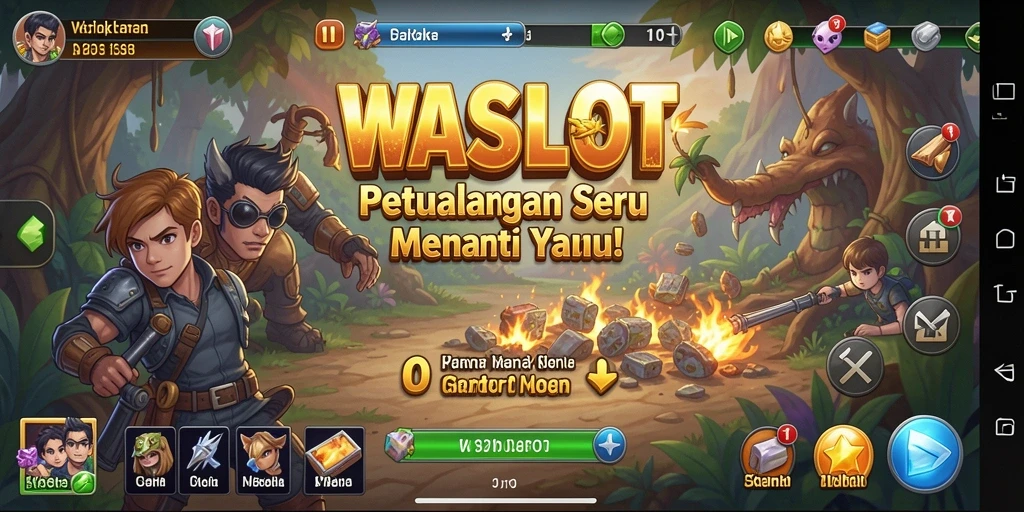 Tangkapan layar dari gameplay menarik WASLOT saat menjelajahi dunia petualangan.
